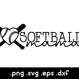 Softball Mama Svg, Softball Heart Svg, Softball Clipart, Love Softball Svg, Softball Mom Svg, Softball Shirt Svg, Softball Fan Svg