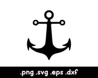 Anchor SVG, Nautical SVG, Anchor Cut File, Anchor Clipart, Boat Svg, Nautical Anchor Decal, Navy SVG