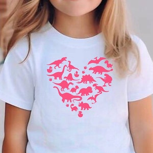 Dinosaur Valentine Svg | Dino Valentine Svg | Boys Valentine Svg | Heart Svg | Kids Valentine Svg | Girls Valentines Shirt | Heart Crusher