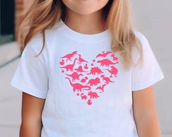 Dinosaur Valentine Svg | Dino Valentine Svg | Boys Valentine Svg | Heart Svg | Kids Valentine Svg | Girls Valentines Shirt | Heart Crusher
