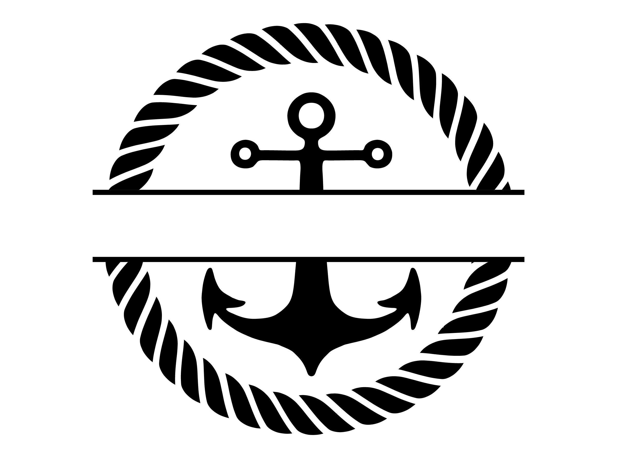 Anchor With Rope Svg, Anchor With Heart Svg, Anchor Svg, Nautical Svg