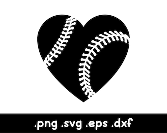 Softball Heart Svg, Softball Clipart, Love Softball Svg, Softball Mom Svg, Softball Mama Svg, Softball Shirt Svg, Softball Fan Svg