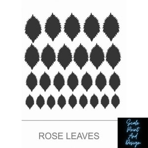 Rose Leaf Cutter - Dollhouse Miniatures - Dollhouse Flowermaking - Miniature Flower Making - Cutter for Cold Porcelain