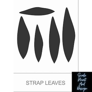 Strap Leaves Cutter - Dollhouse Miniatures - Dollhouse Flowermaking - Miniature Flower Making - Cutter for Cold Porcelain