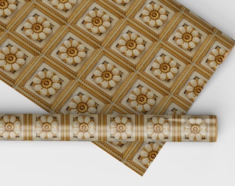Dinah Ceiling Tiles - Dollhouse Wallpaper - All Scales Available - Material Choices -Dollhouse Ceiling -Miniature Ceiling -Ceiling Paper