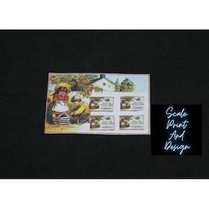 Cocaïne Tooth Drops Shop Display Card - Dolls House Miniature Medicine - 12th Scale - Dollhouse Medicine pack - Medicine