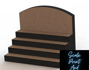 Four Tier Shop Display Kit - Dolls House Miniature - Laser Kits - Dolls House Miniature Garden - 12th Scale - Dollhouse Grocery