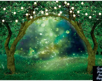 Fairy World Style 1 Mural  Dollhouse Miniature Wallpaper - All Scales Available - Paper, Self Adhesive or Fabric - Miniature Paper