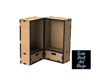 Travel Trunk Kit - Dolls House Miniature - Laser Kits - Dolls House Miniature Garden - 12th Scale - Dollhouse Grocery