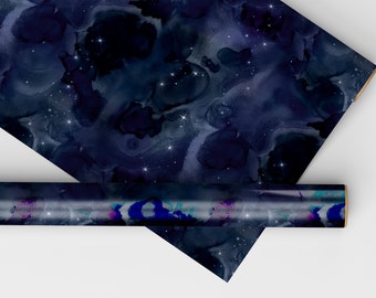 Starry Starry Night Dollhouse Miniature Wallpaper - All Scales Available - Papers, Self Adhesive And Fabrics