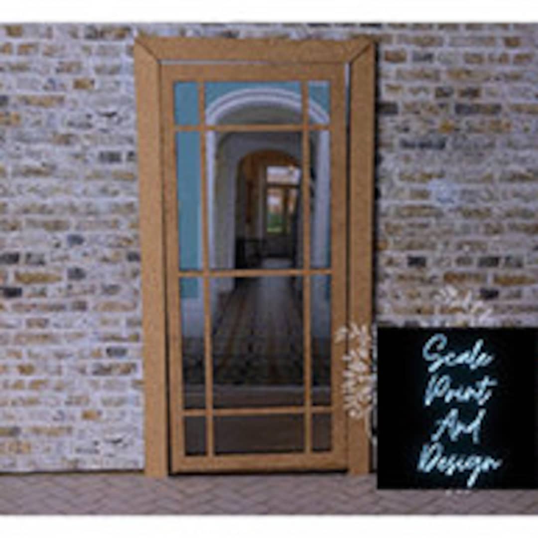 Modern Living Laser Cut Dolls House Door Dolls House Miniature 12th