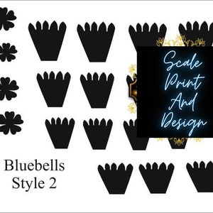 Blue Bell style 2_ Cutter - Dollhouse Miniatures - Dollhouse Flowermaking - Miniature Flower Making - Cutter for Cold Porcelain