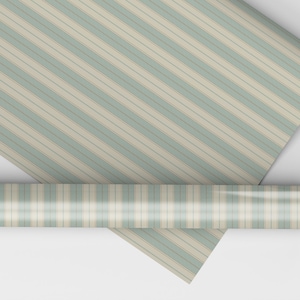 Georgene Stripe Dollhouse Miniature Wallpaper - All Scales Available - Papers, Self Adhesive And Fabrics