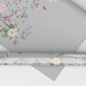 Chinoiserie Blooms Puppenhaus Miniatur Wallpaper - Alle Skalen verfügbar - Papiere, selbstklebend und Stoffe -Puppenhaus Wallpaper