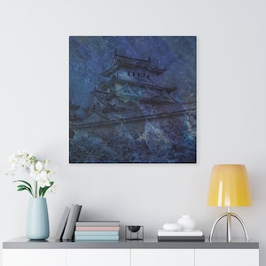 Japanese Art, Himeji Castle, Japanese Print, Japanese Wall Art, Japanese Canvas Art