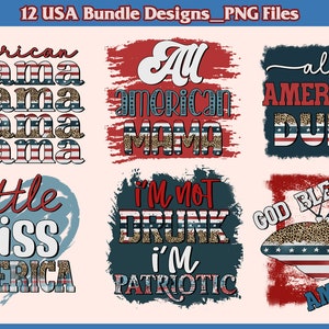 4th of July Sublimation Bundle, 4th of July Design, 4th of July PNG Design Clipart, 4th of July Quote, Independence Day PNG Design