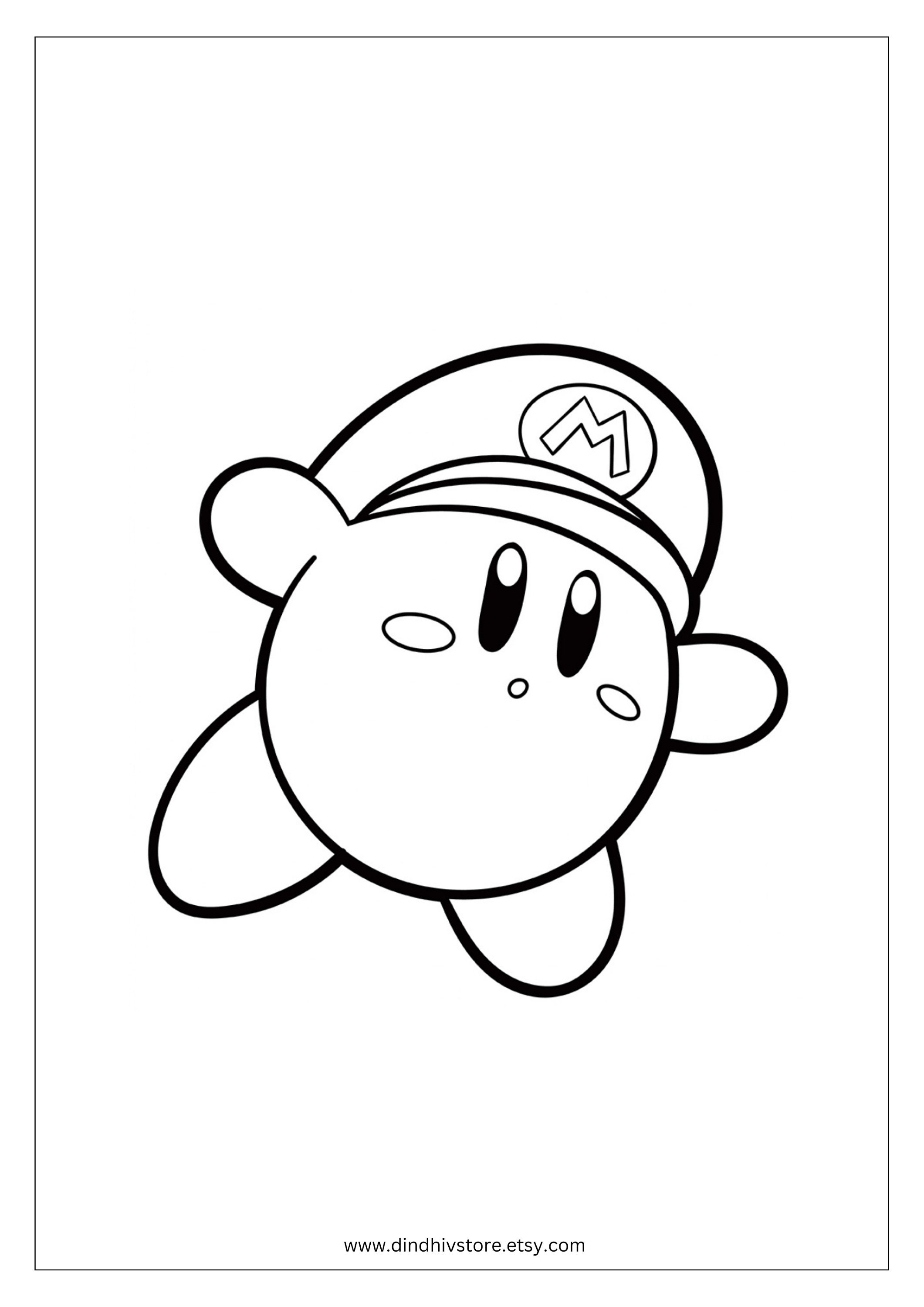 Color Your Favorite Kirby Characters With 40 Unique Coloring Etsy