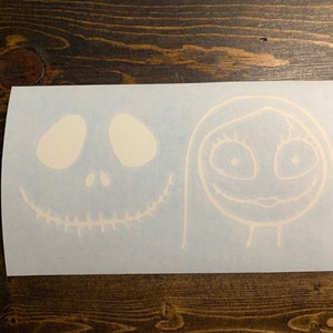 Jack and Sally Decal