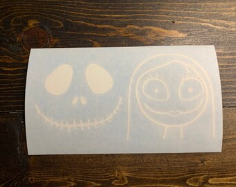 Jack and Sally Decal