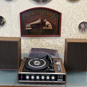 Vintage French Stereorama Record Player, Plays All Speeds, Excellent Condition, Fully Functional - Turntable