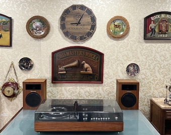Dual HS 130 Turntable with German Saba Speakers | Vintage Audio System | Includes Turntable and Speaker Set- Turntable