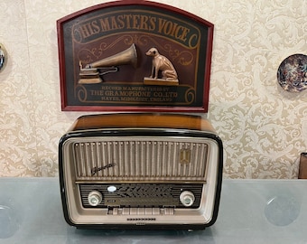 Radio de tubo Telefunken Gavotte / FM original / Acabado de fábrica / Altas condiciones / Totalmente funcional - Tocadiscos