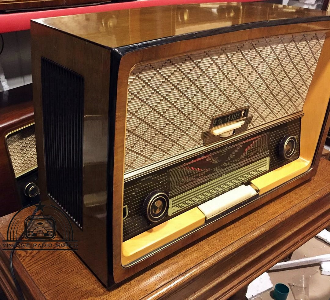 Philips Capella 663 Vintage Radio Orjinal Old Radio Antique Radio Lamp Radio  Philips Radio 