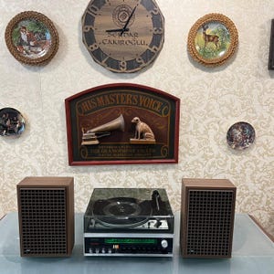 Vintage Dual KA 12 FM Radio Record Player with Original Speakers, Fully Functional, Excellent Condition - Turntable