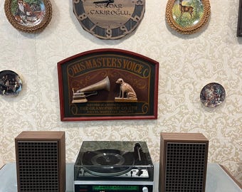 Vintage Dual KA 12 FM Radio Record Player with Original Speakers, Fully Functional, Excellent Condition - Turntable