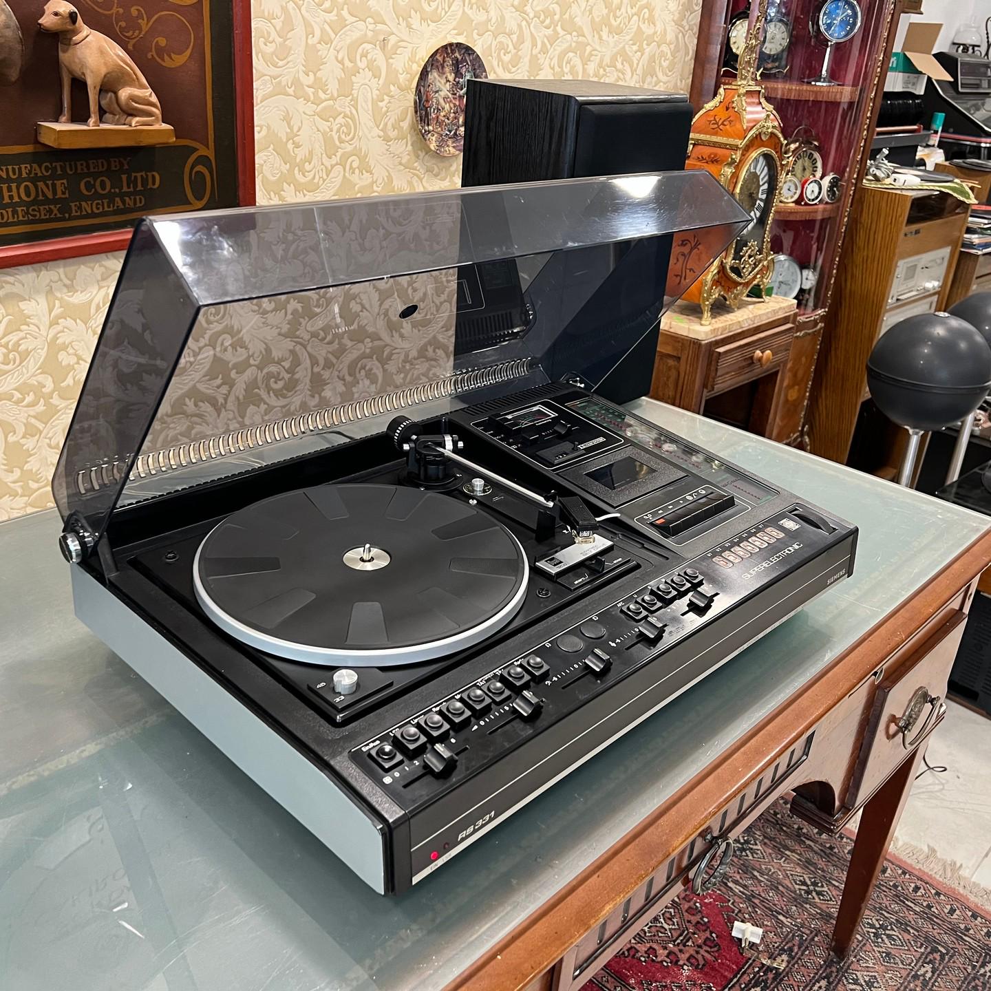 Vintage Siemens RS 331 Record Player With Dual 1236, FM Radio