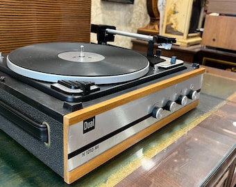 Vintage Dual H-1010Av Tragbarer Plattenspieler - Antike Koffer-Plattenspieler, voll funktionsfähig, Sammlerstück, ausgezeichneter Zustand