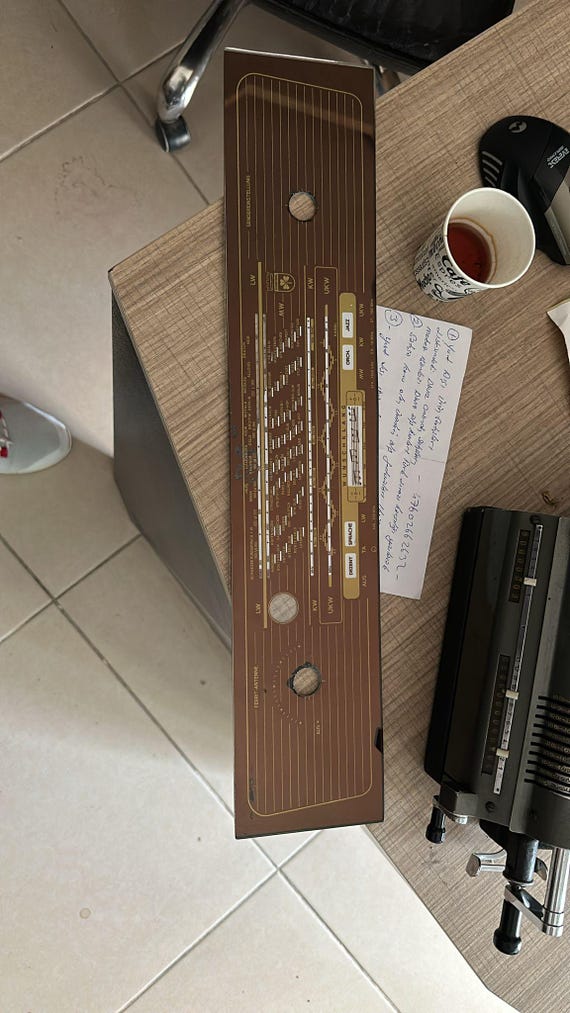 Custom Glass Panel for Grundig 4088 Model, Unique Design, Ready