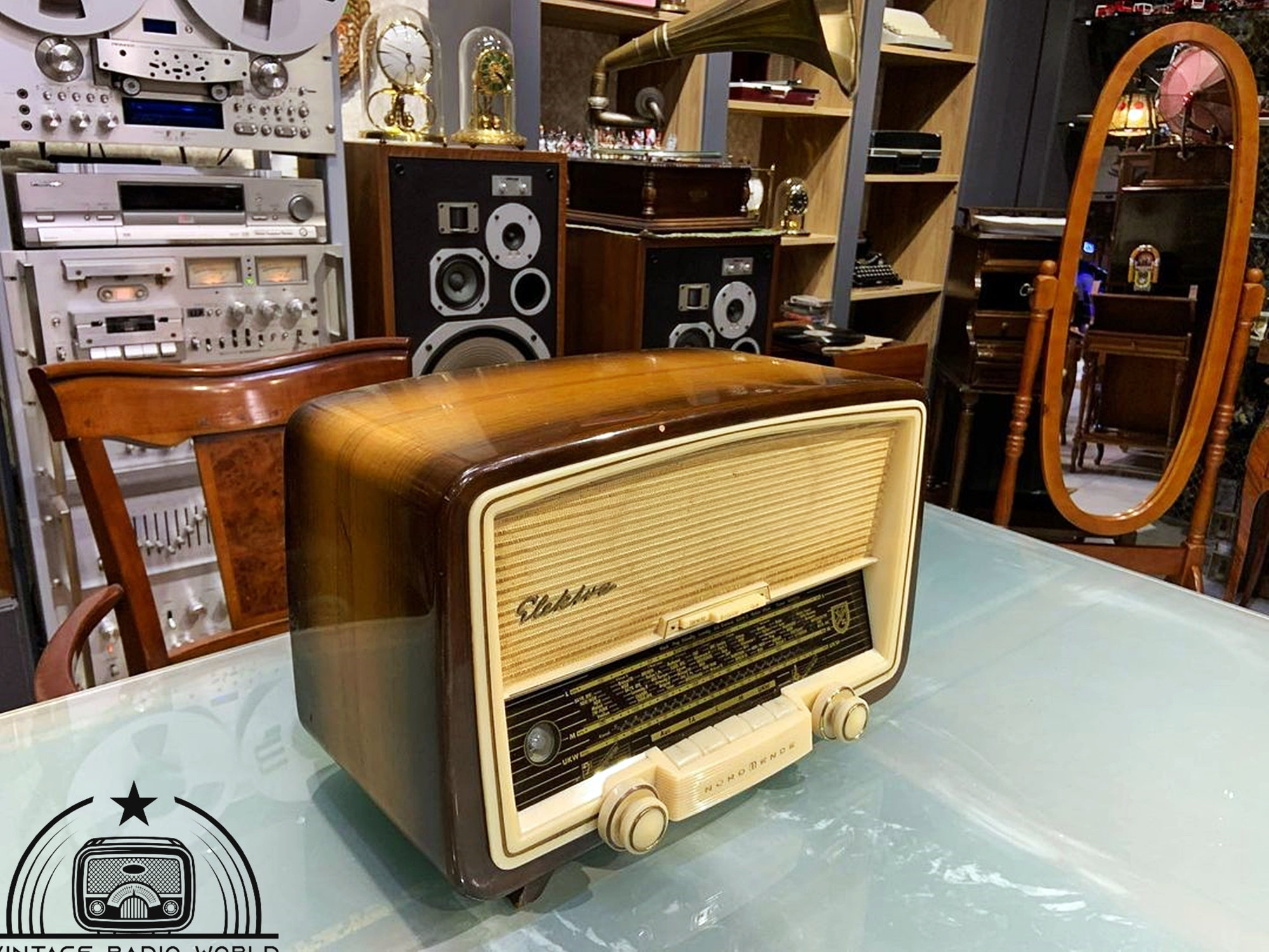 昭和レトロ National TAPRECODER Nordmende Elektra Radio | Vintage Radio | Orjinal Old Radio