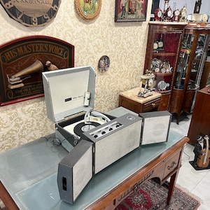 Antique American Webcor Stereo Tube Portable Turntable | 10-Disc Feature | Excellent Condition- Turntable