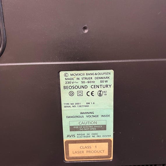 Bang & Olufsen Beosound Century – Vintage CD Cassette FM Stereo
