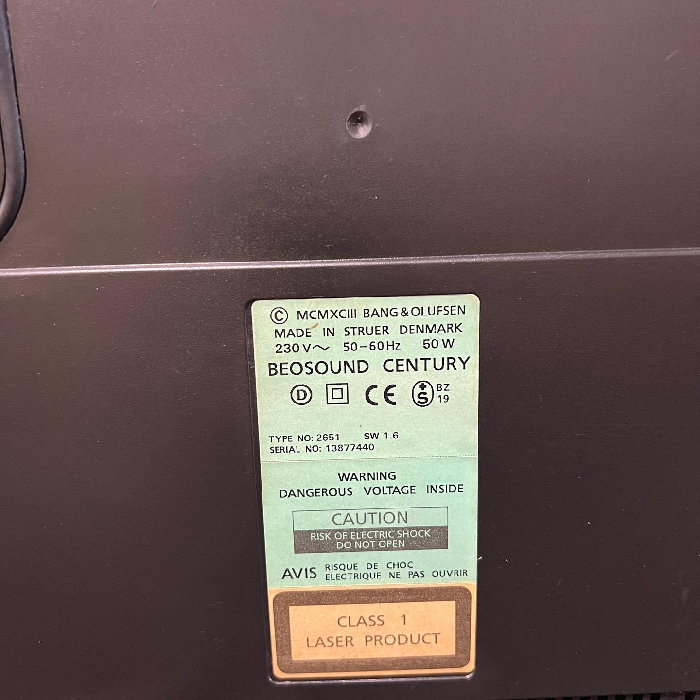 Bang & Olufsen Beosound Century – Vintage CD Cassette FM Stereo