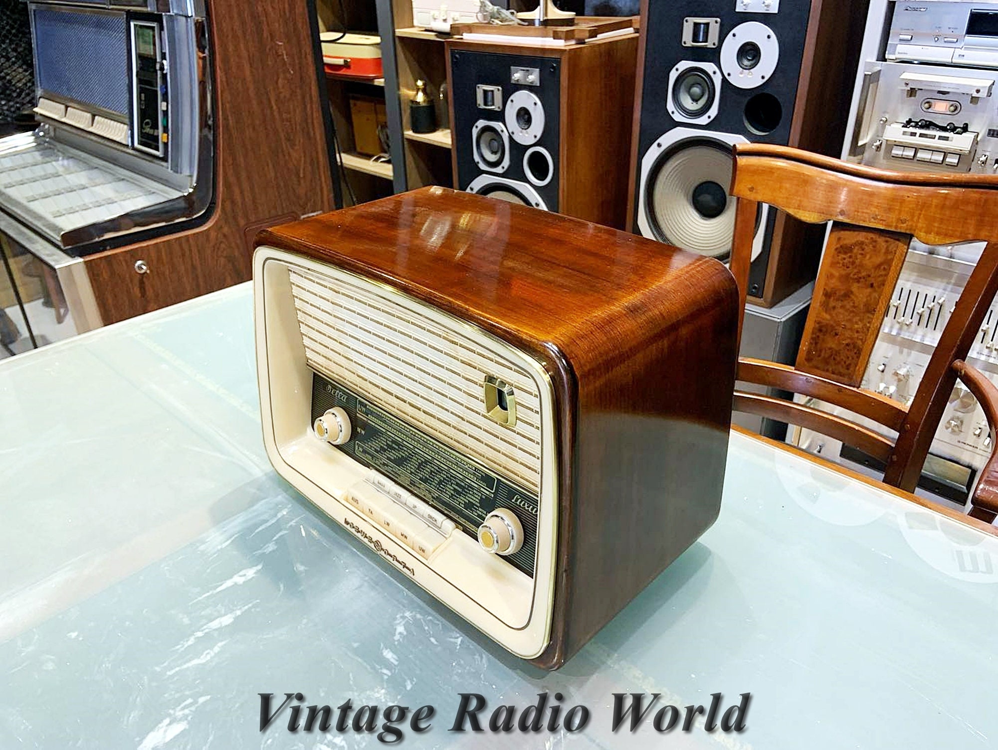 Vintage Loewe Opta Luxus Radio | Original Old Radio | Antique