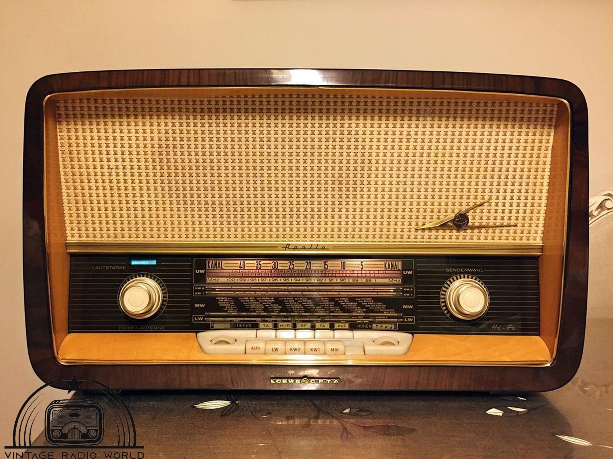 Loewe Opta Blanet Vintage Radio Orjinal Old Radio Antique Radio Lamp Radio  Loewe Opta Radio 