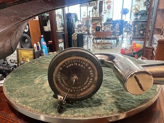 超レア His Master's Voice 完全オリジナルホーン蓄音機 | 良好な状態