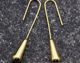 1 pair of silver 925 earrings, gold-plated earrings