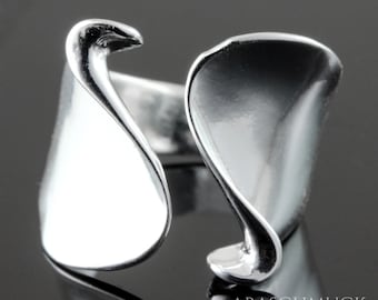 Zilveren ring zilver 925 ring verstelbaar open R0720