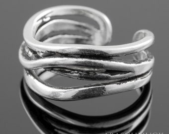 Silberring Silber 925 Ring Verstellbar Offen R0716