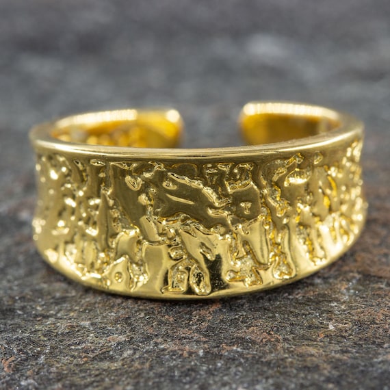 Barge Homme Large Ouverte Argent 925 Ou Plaqué Or - Cadeau Anniversaire Ou Couple