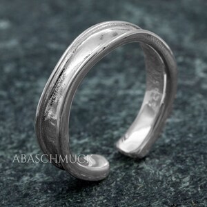 Silver ring silver 925 ring adjustable open R0776 silver ring, women's rig, band ring, flexible image 4