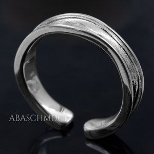 Silver ring silver 925 ring adjustable open R0776 silver ring, women's rig, band ring, flexible image 2