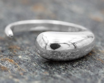 Silberring Silber 925 Ring Verstellbar Offen  R0781  breit, Silberring, Damenrig, Bandring,  flexibel