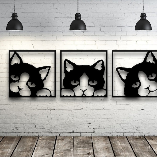 Panel.Cat.Laser cut Files SVG DXF CDR vector plans, files Instant download, cnc pattern, cnc cut, laser cut