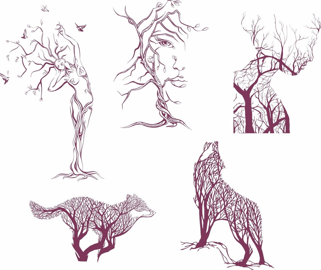 Illusion Vector.laser Cut Files SVG DXF CDR Vector Plans, Files Instant ...
