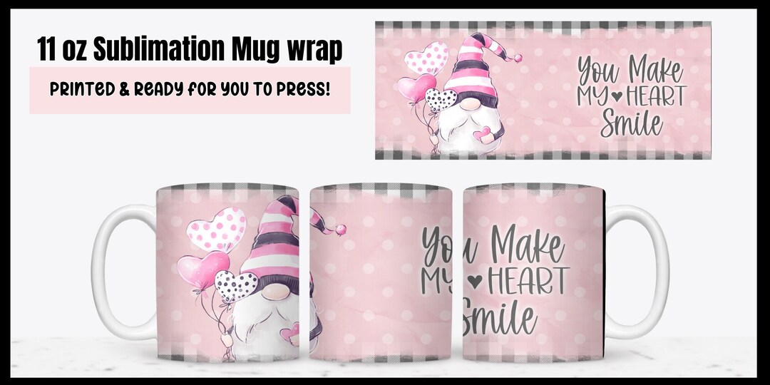Mug Wraps for Sublimation Prints Designs Ready to Press Printed Image