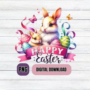 Easter themed PNG Sublimation designs, printable images for Mugs, clipart for Card, sublimation transfers digital mug wrap t-shirt designs